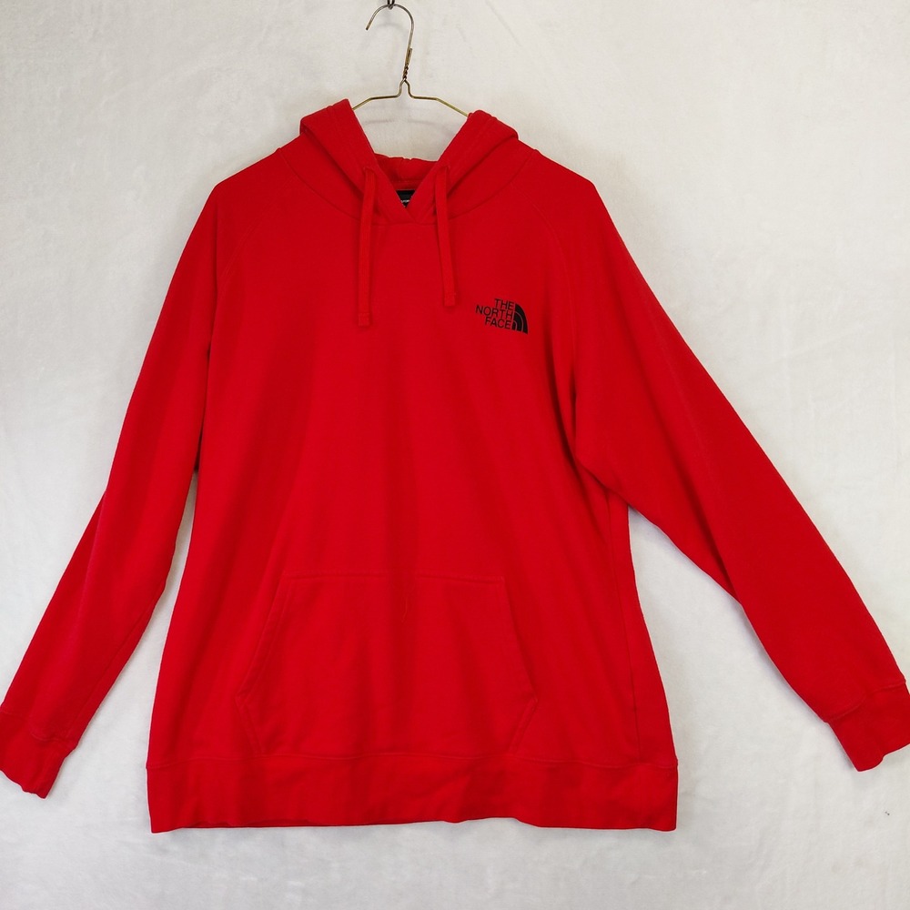 The North Face Womens Red Never Stop Exploring Graphic Hoodie XL